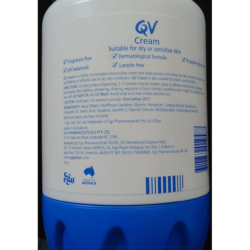 EGO QV CREAM , 1KG &amp; 500G