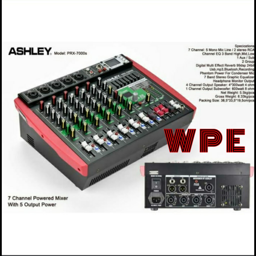 power mixer ashley prx7000s original prx 7000s