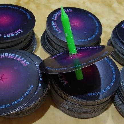 Cetak Tatakan Lilin Custom, Karton Lilin, Kertas Lilin, Pegangan Lilin