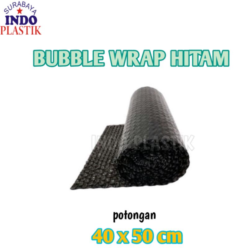 

BUBBLE WRAP HITAM 40CM X 50M WRAPPING PLASTIK GELEMBUNG TEBAL GRADE A
