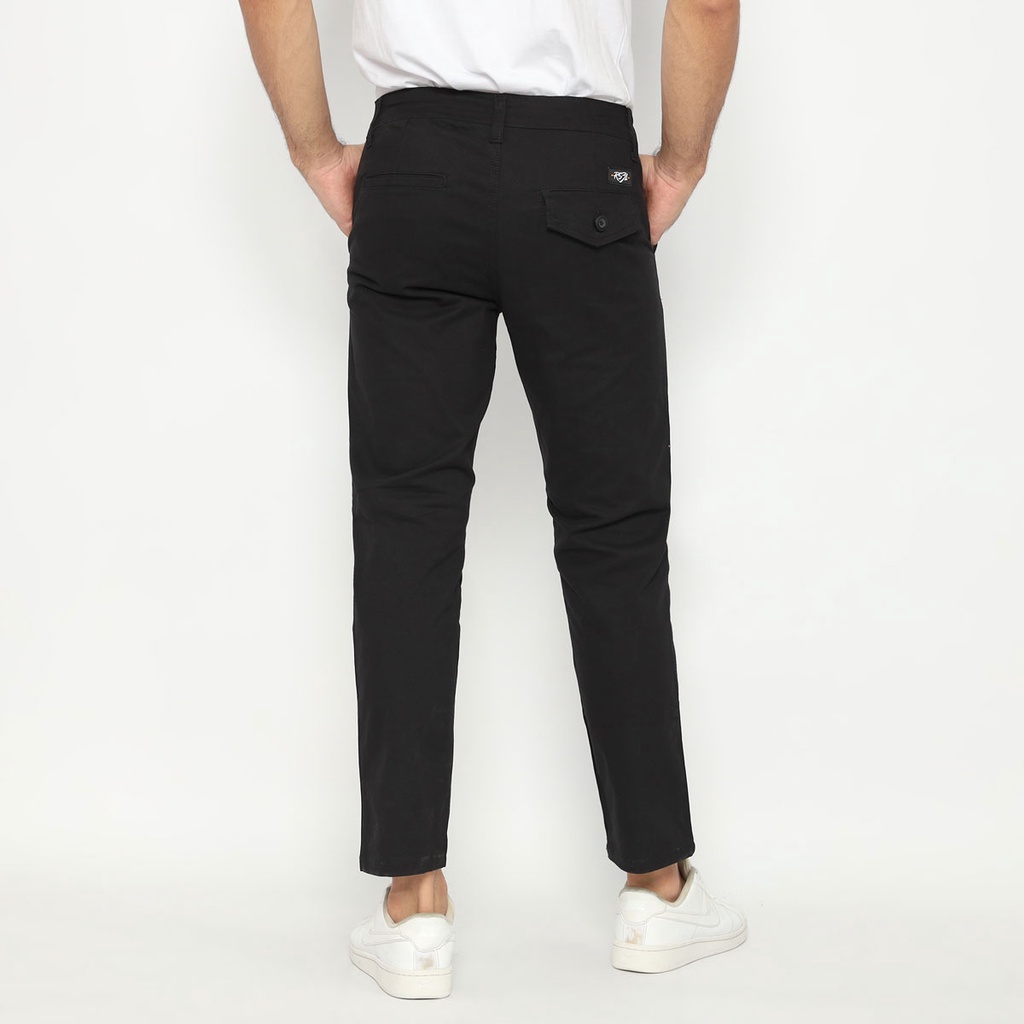 RS31 Chino Pants High Quality Super Big Size - Celana Kerja Pria Berbahan Kain Ukuran Jumbo Warna Hitam