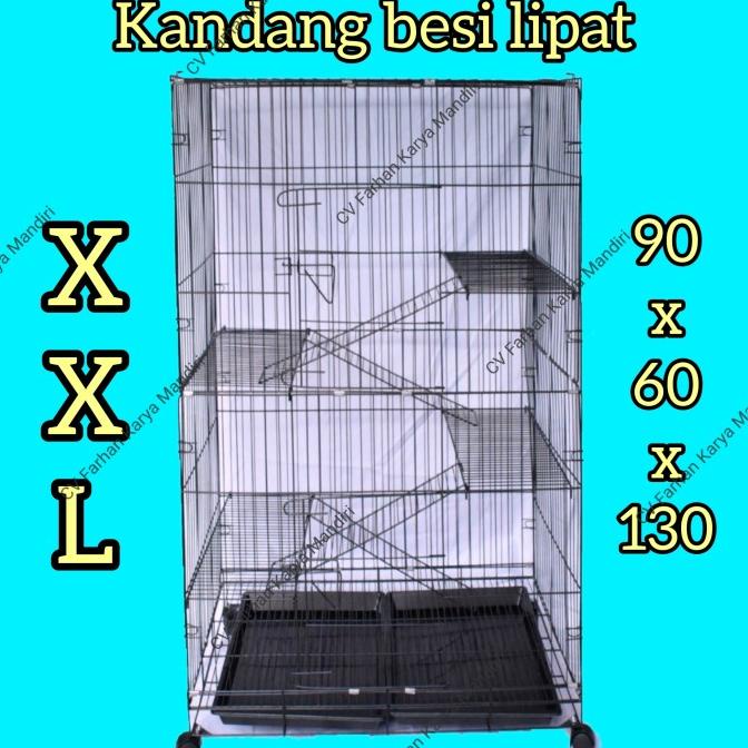 Kandang kucing kelinci tingkat 4 XXL