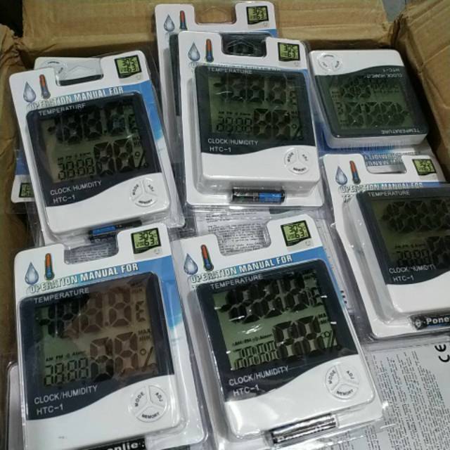 Thermometer Ruangan Digital / Hygrometer HTC-1 / Thermometer Ruang / HTC-1 / Hygrometer