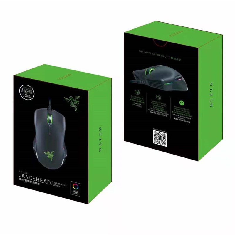 Razer Mouse Gaming 16000 DPI 9 Tombol Sensor Optik 5G Dengan Kabel Usb