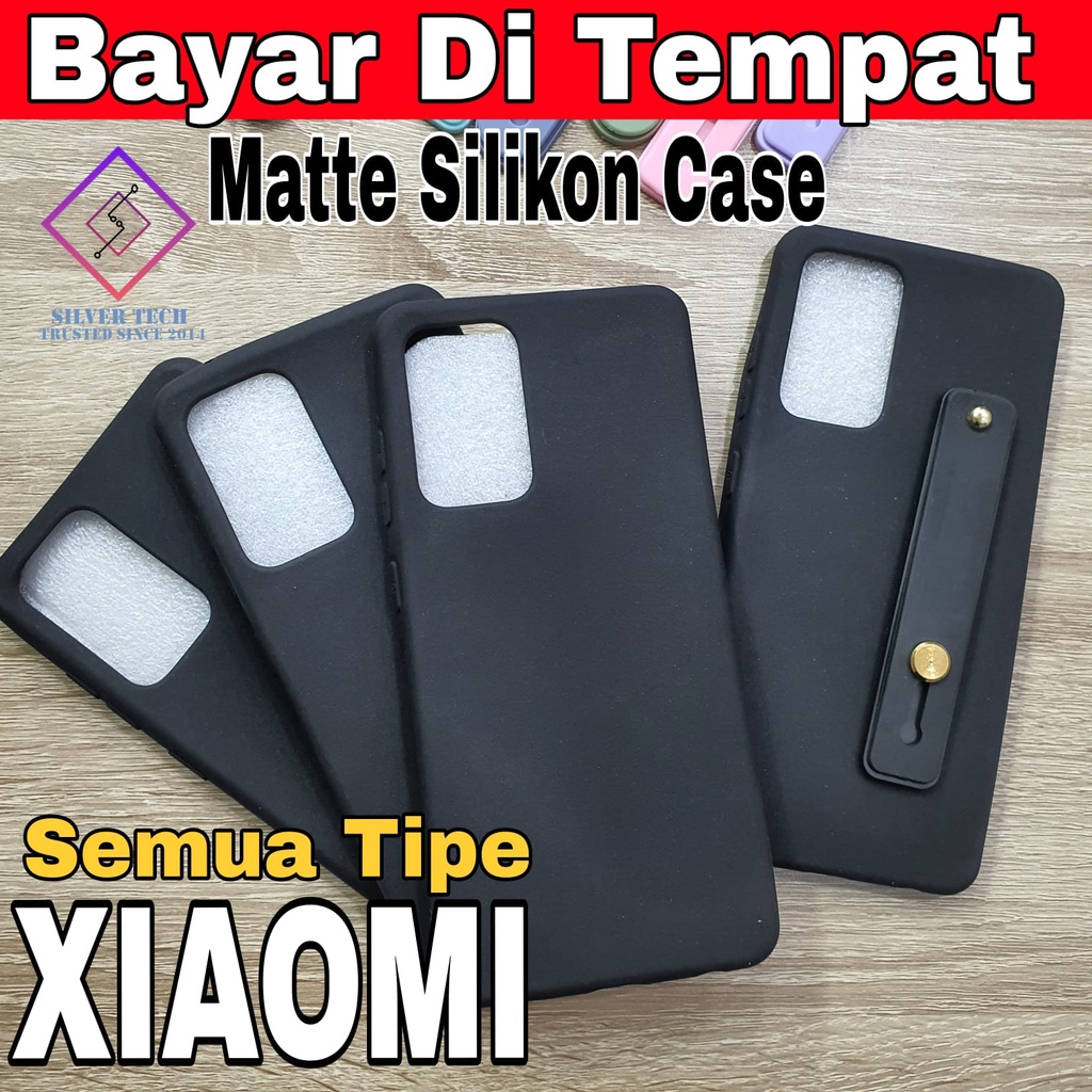 Silvertech Kesing Redmi note 8 Redmi note 8 Pro Redmi 9 Redmi 9A Redmi 9c Redmi note 9 Redmi Note 9 Pro Redmi Note 10 Note 10s matte Hitam Softcase