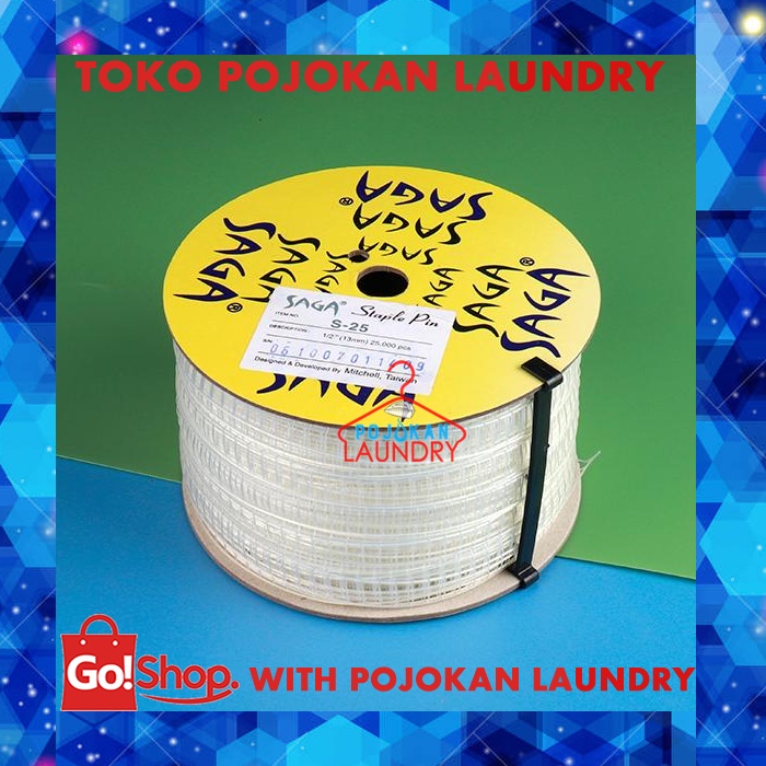 Saga Roll/Saga Pin/Saga S 25/Staple Pin SAGA S 25/Top Pin Untuk Bandrol Merek / Harga /Price Tag