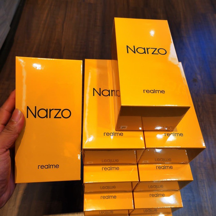 Realme Narzo 4/128 - Ram 4GB Rom 128GB - Baru - Garansi Resmi - Hitam - Putih