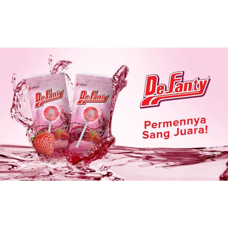 

Permen lolipop defanty candy rasa strawberry (12pcs x 7gr ) permen enak dan murah de fanty