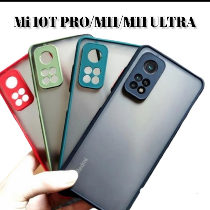 CASE MATTE XIAOMI REDMI MI 10T PRO/M11/M11 ULTRA SILICON MACARON TRANSPARAN