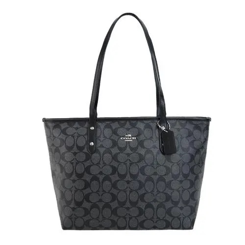 [Instant/Same Day] Coach 58292 Canvas leather tote bag for ladies with one shoulder bag  gwd