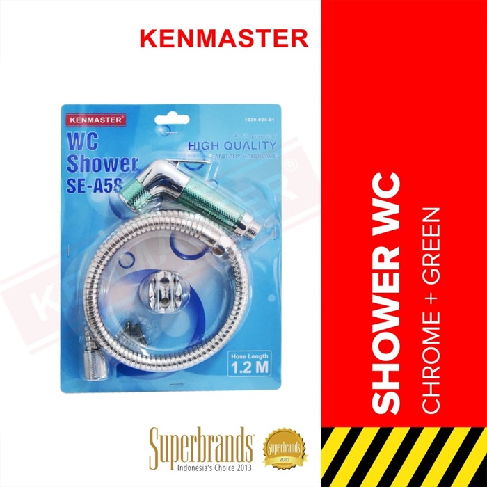 Jet Shower WC 1.2 meter / Kenmaster Semprotan Toilet Cebok Bidet Kloset