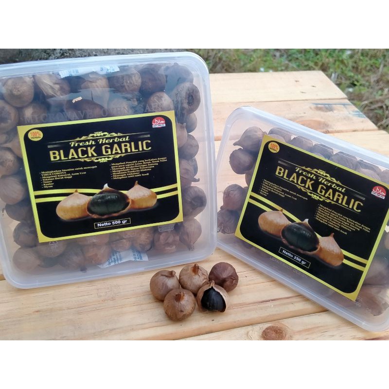 

Fresh Herbal / Bawang Hitam Tunggal Black Garlic 1 kg Import Kualitas Premium Murah