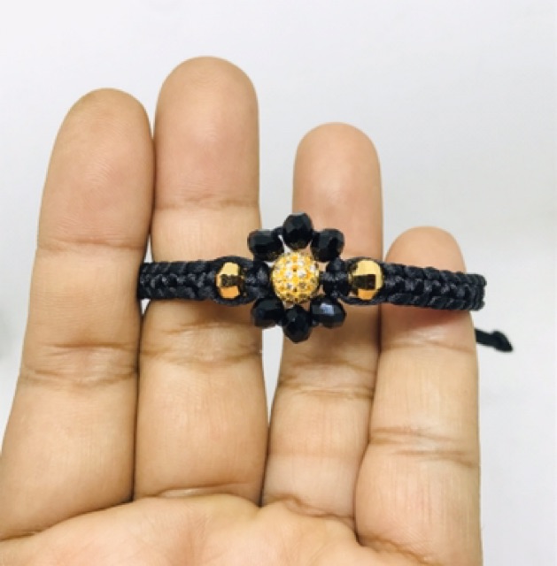 Gelang tangan wanita //gelang kristal //gelang rajut tali hongkong //perhiasan //gealng