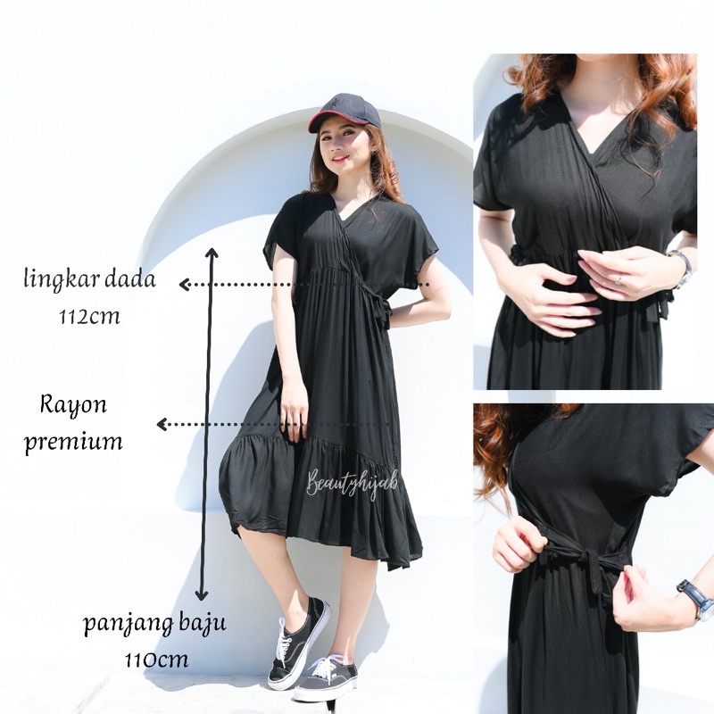 DASTER KIMONO KIMBERLY POLOS | HOMEDRESS KIMONO SELUTUT | BAJU TIDUR KIMONO RUMPLE