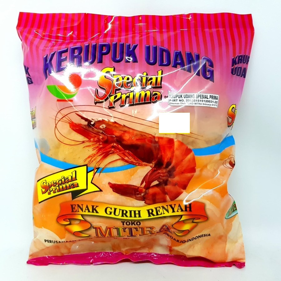 

MITRA KERUPUK UDANG SPESIAL PRIMA 500gr | KRUPUK SHRIMP CRACKER KHAS