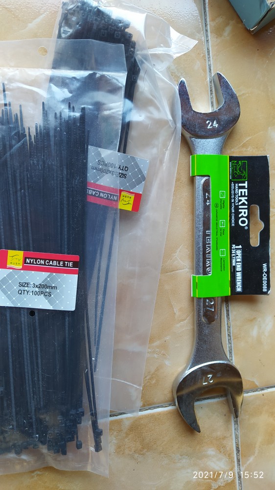 Kunci Pas 24x27 Mm Tekiro / Open End Wrench 24 X 27 Mm