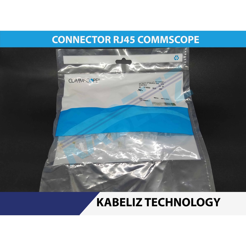 CONNECTOR RJ45 COMMSCOPE / KONEKTOR RJ45 COMSCOPE Harga Satuan