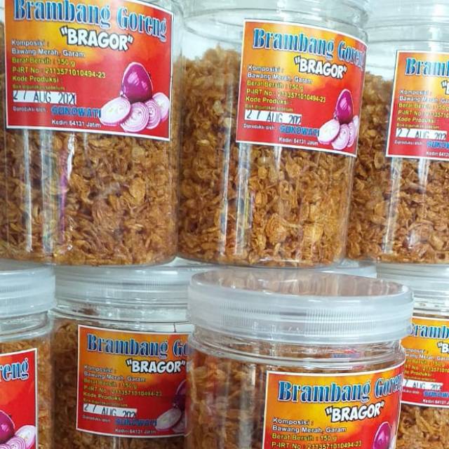 

BRAGOR (Brambang/Bawang Merah Goreng) Kemasan Toples 150gr