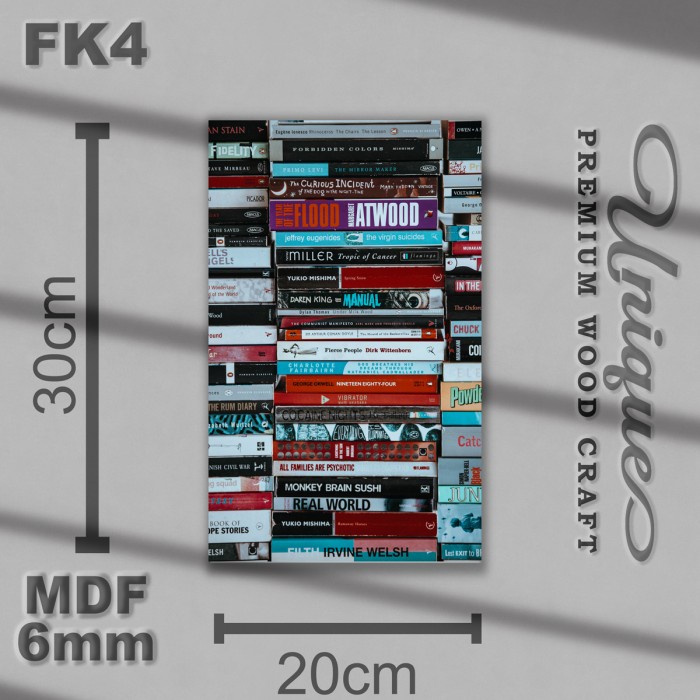 Dekorasi Hiasan Dinding Ruangan Kamar Rumah Kayu MDF FK