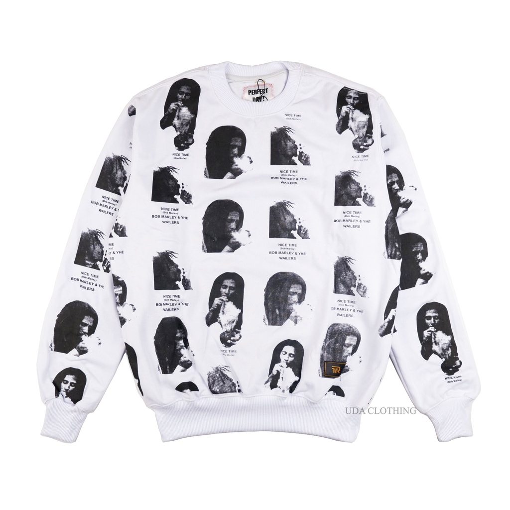 [BISA COD] Sweater/Crewneck Unisex FULLPRINT BOBMARLEY ( Pria/Wanita ) Distro TR (100% Original Guarantee)