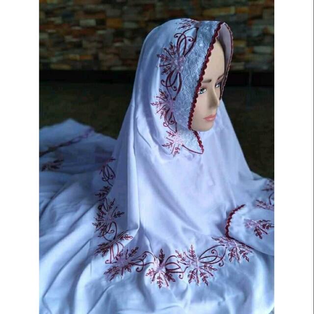 MUKENA LAJUR POLINO BORDIR KUDUSAN