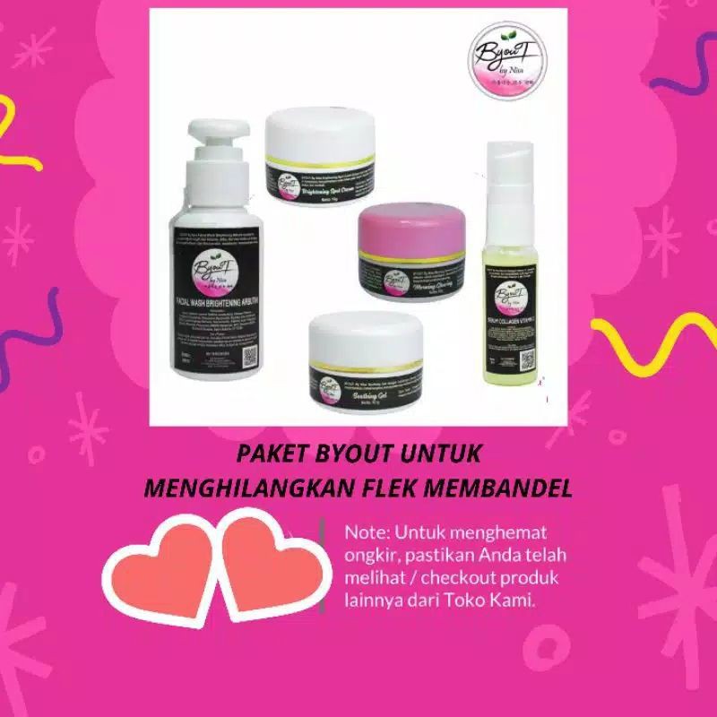 BYOUT by Nisa PAKET GLOWING AMPUH HILANGIN FLEK SBPOM