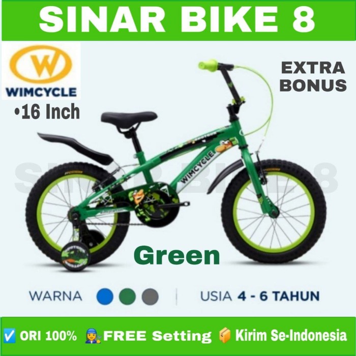 Sepeda Anak Laki Ukuran 16&quot; 18&quot; dan 20 Inch BMX WIMCYCLE SHOTGUN Garansi Resmi