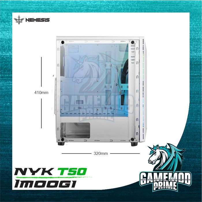 CPU CASE GAMING Casing NYK T50 Imoogi MAGNETIC TEMPERED GLASS ATX