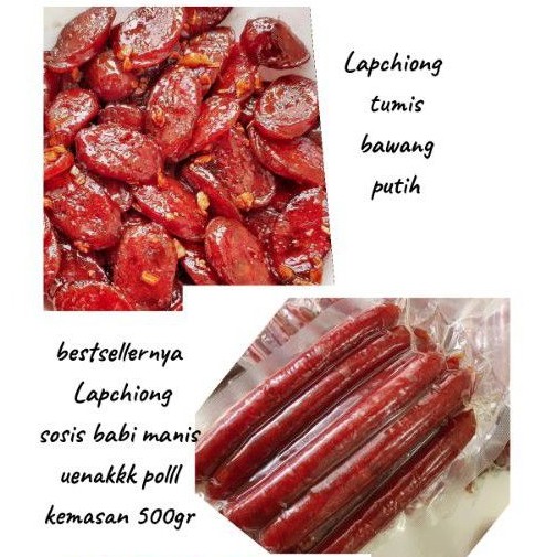 

LAPCHIONG SOSIS BABI MANIS 500GR KEMASAN POLOS ASLI BALI