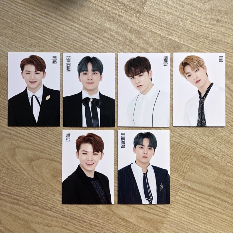 SEVENTEEN OFFICIAL TRADING CARD JAPAN HAPPY ENDING (TC HA WOOZI SEUNGKWAN VERNON DINO)