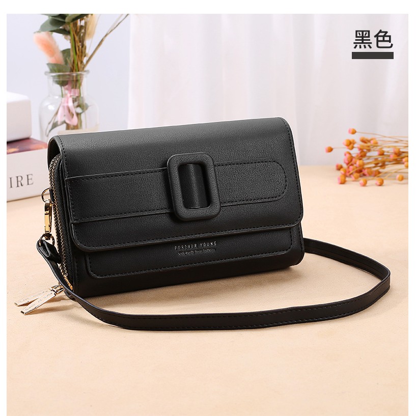 KhatinStore Tas Selempang Wanita Terbaru Import / Dompet Remaja / Hp/ FOREVER YOUNG ORI 4 IN 1 - 355