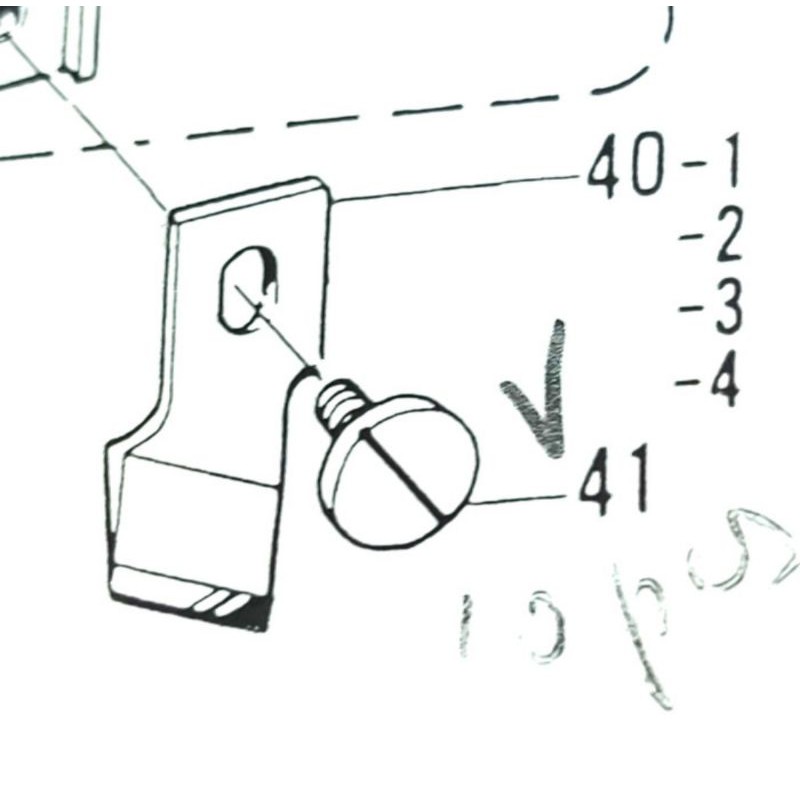 115503-001 Baut Pisau Mesin Jahit Lobang Kancing LH4-B814