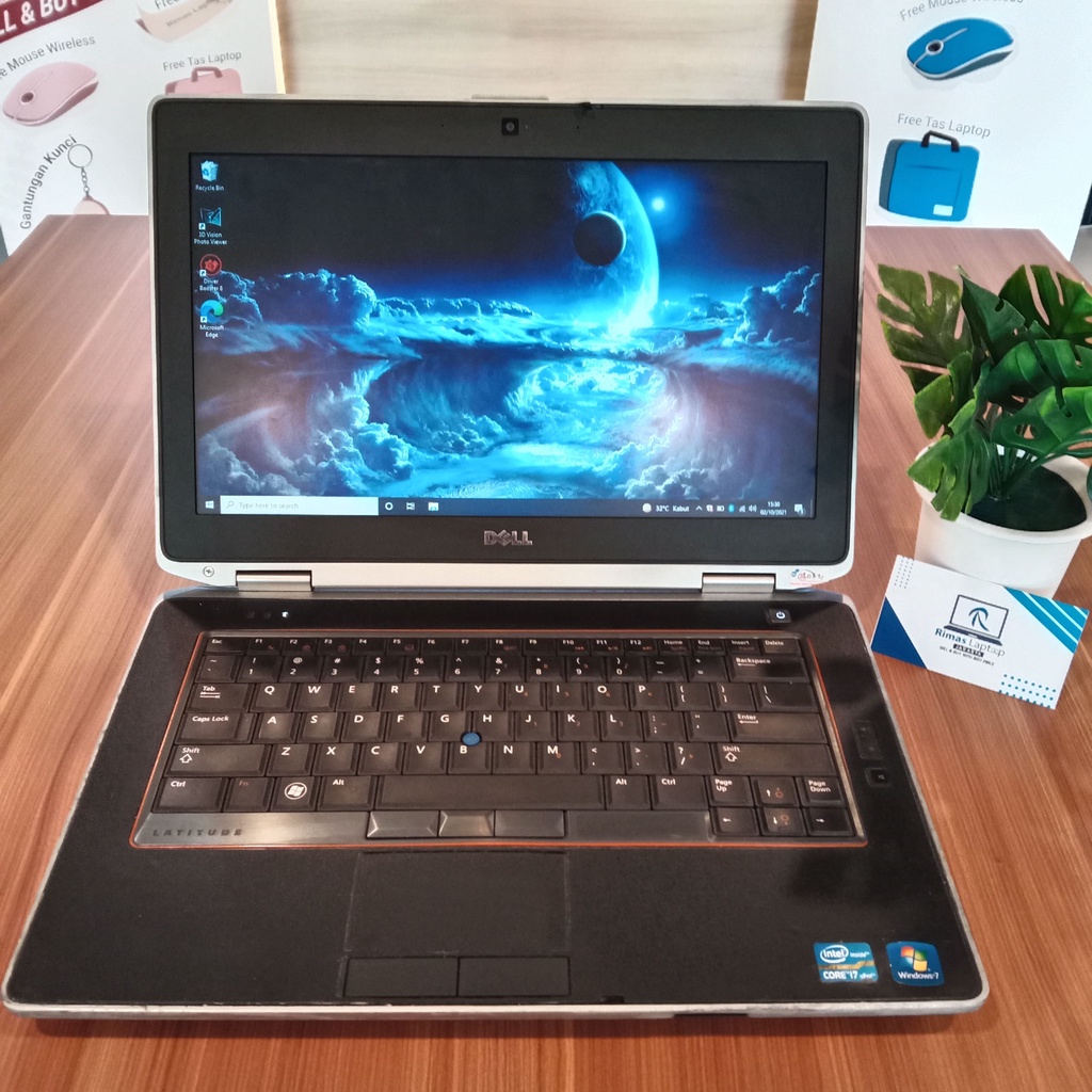 Laptop Dell Latitude i7 4GB HDD 320GB Nvidia Second Bekas