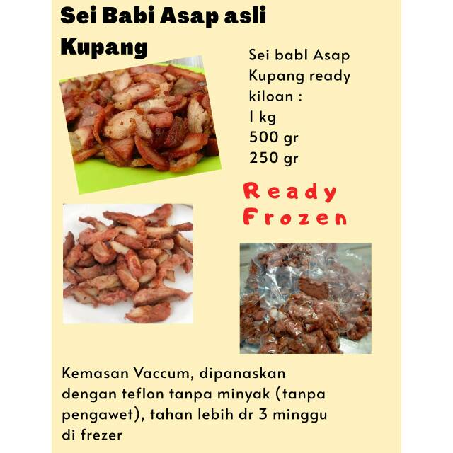 

Sei babi asap asli Kupang