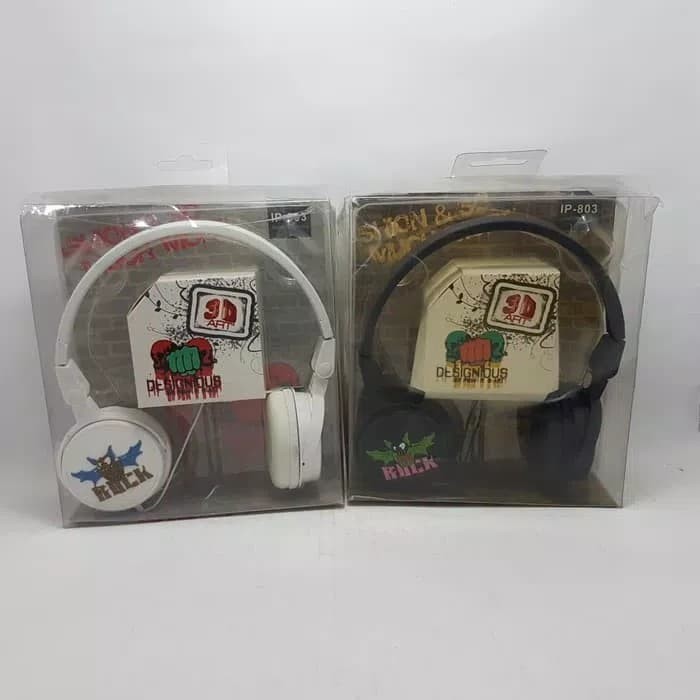 HEADSET IP-803 / HEADSET GAMING/ HEADPHONE/ EARPHONE/ HATSET -DESIGNIOUS