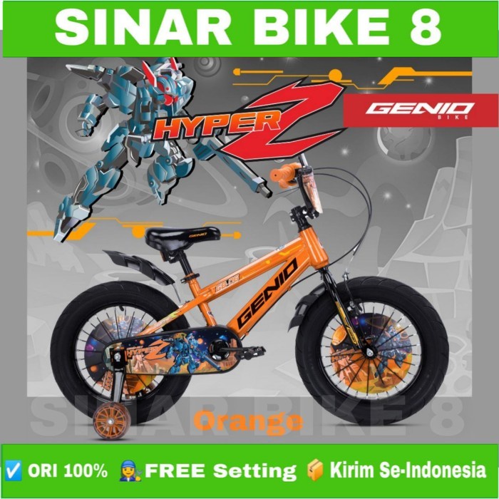 Sepeda Anak Laki Ukuran 12 16 18 Inch BMX GENIO HYPER Z