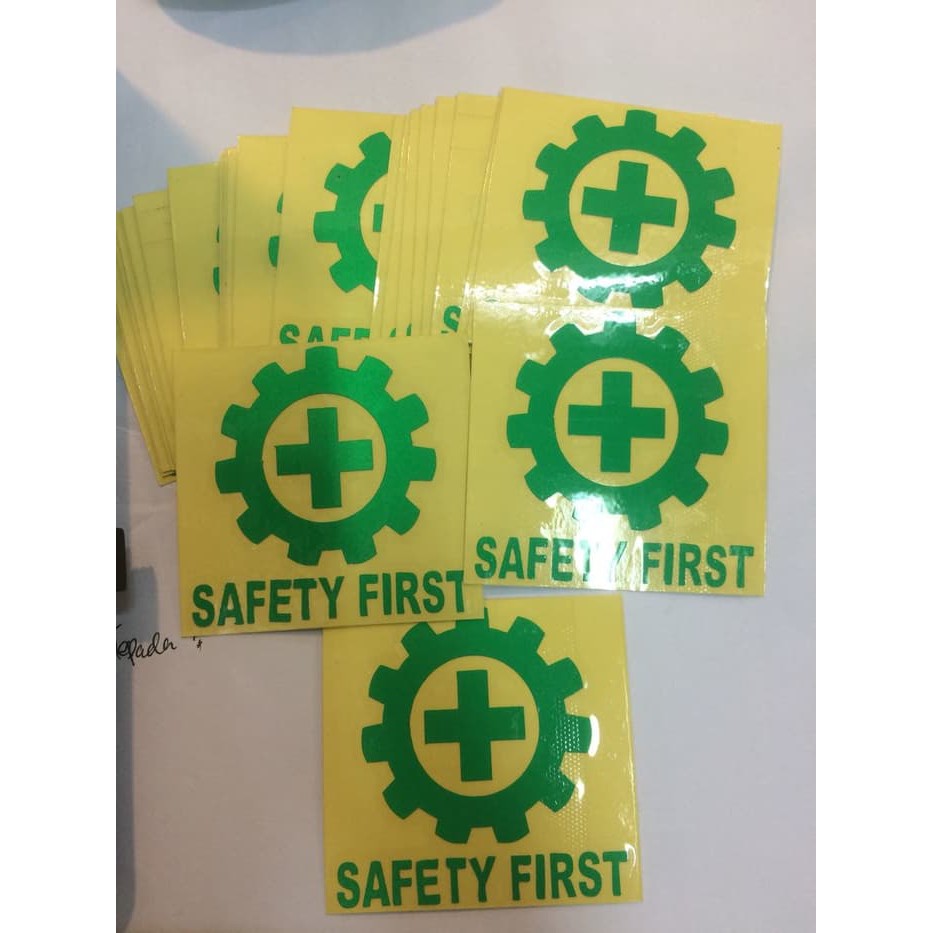 BISA COD |  Sticker Safety First Murah Banget