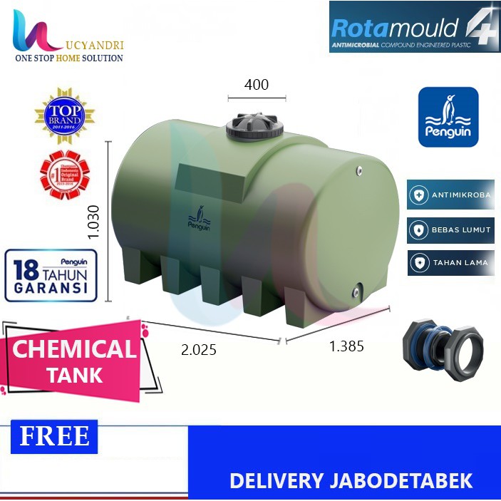 Penguin Tangki Air Horizontal TH 200, Tandon CHEMICAL TANK