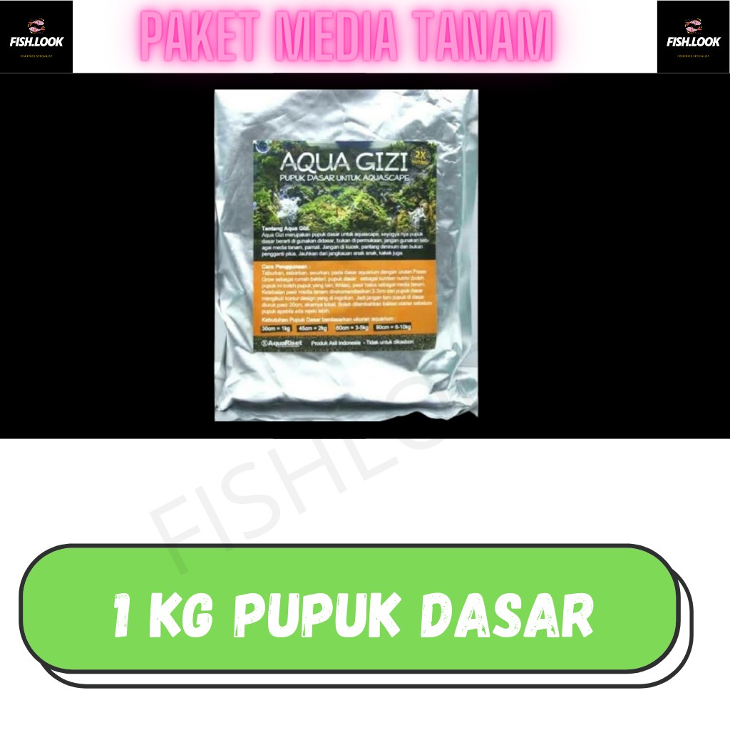 pupuk dasar aquarium aquascape aqua gizi aquagizi isi 1kg