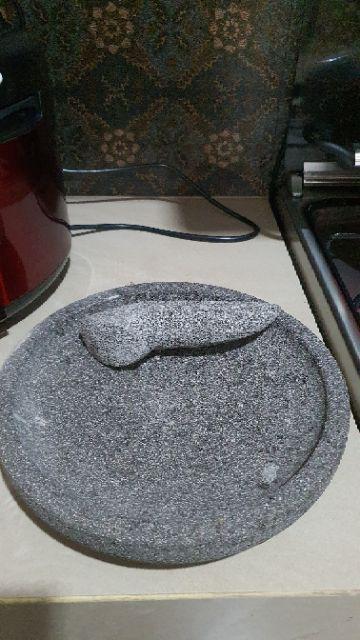 Batu Lava | Set Cobek Ulekan Muntilan / Bukan Semen - D25/26