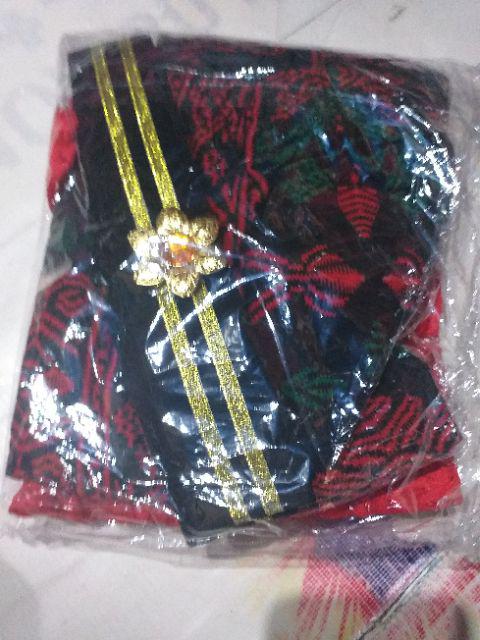 Setelan Kebaya Stretch Paris Merah