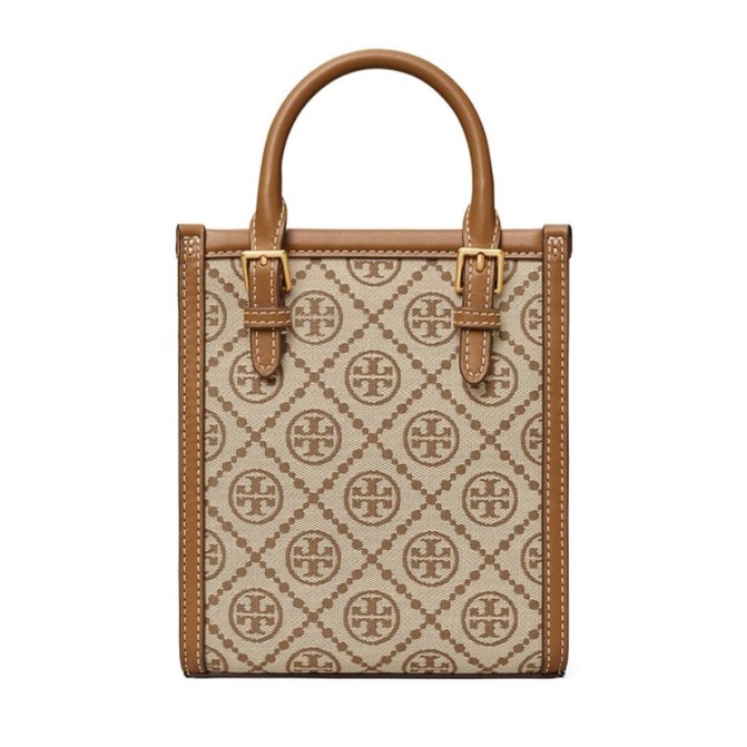 Tory Burch T Monogram Jacquard Mini Tote Tiramisu TB887146