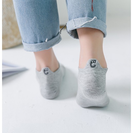 Grosir - K465 Kaos Kaki Emoticon Wanita Semata Kaki / Kaos Kaki Ankle Cute / Socks / Sepatu