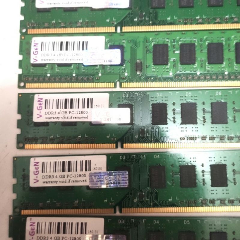 Memory RAM Komputer V-Gen 4Gb DDr3 pc12800 Longdim