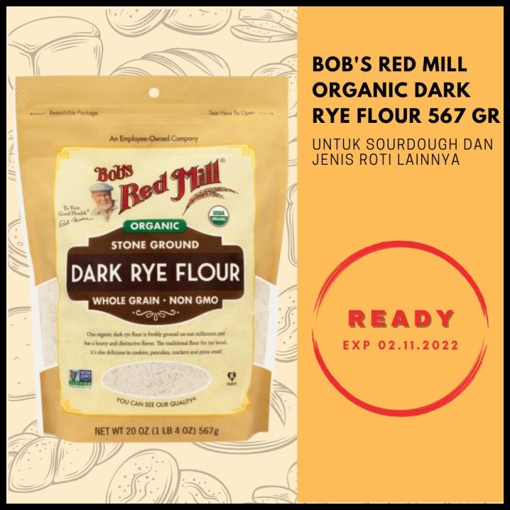 

Tepung Bob'S Red Mill Organic Dark Rye Flour 20 Oz - 567 Gr