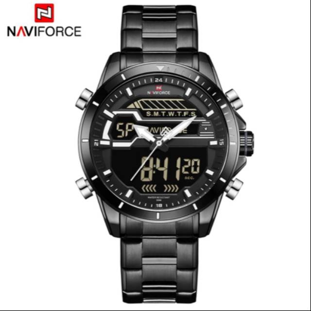 Jam Tangan Pria Analog Naviforce Original NF-9133-MB