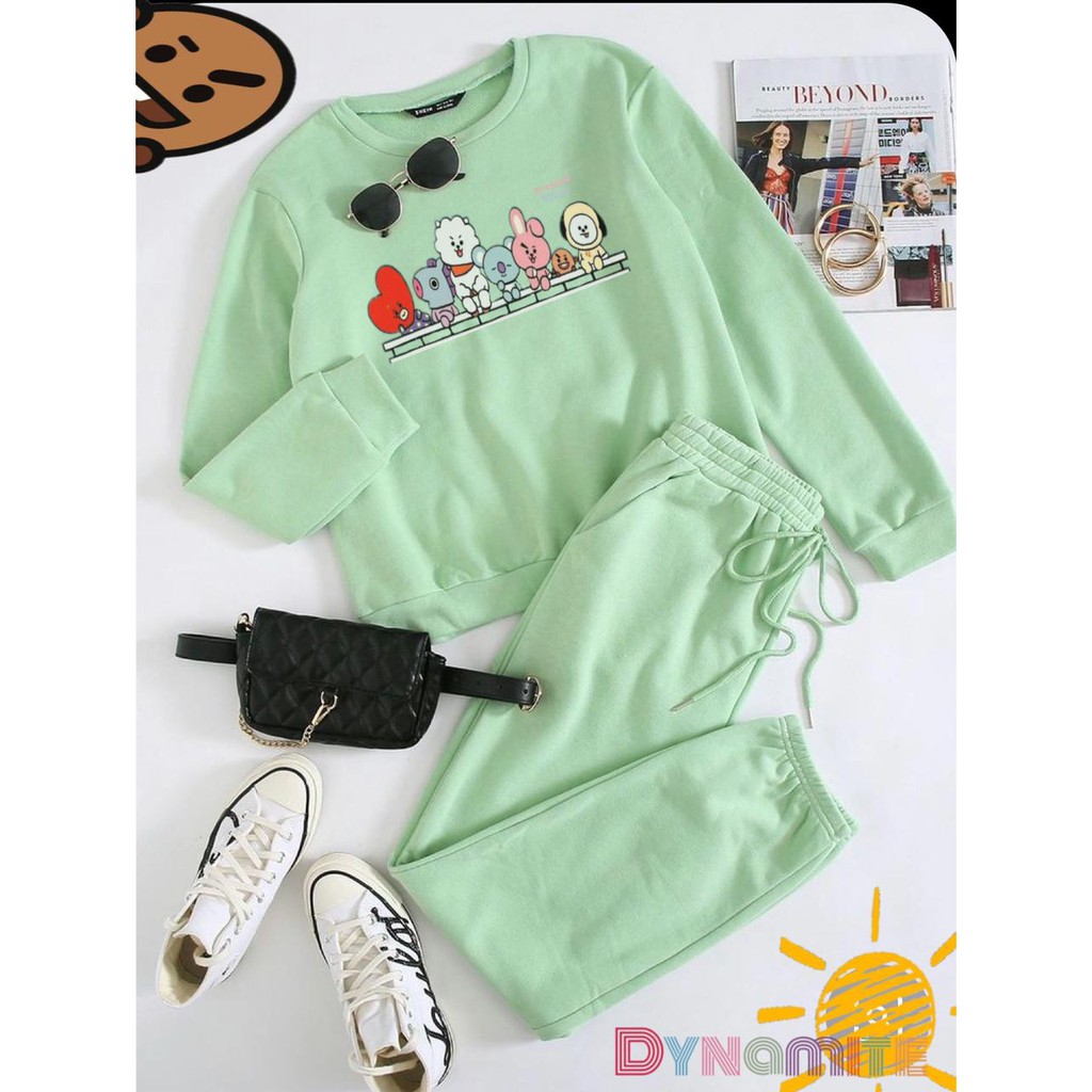 VS GG - baju SETELAN SWEATER wanita DYNAMITE