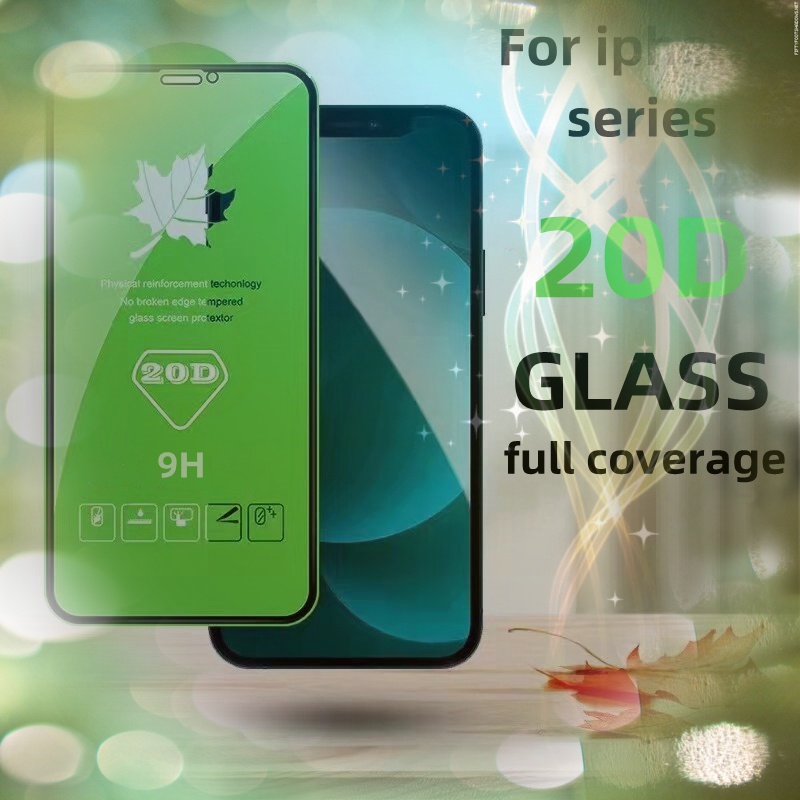 Pelindung Layar Tempered Glass 20D HD Untuk iphone 13 12 11 Pro Max X XR XS Max 13 12 Mini 14 Pro Max 6S 6 7 8 Plus