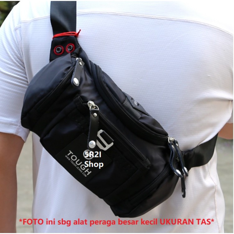 TAS ORIGINAL TOUGH  5459  tas pinggang tough warrior tas waist bag army slingbag tough Tas selempang tough