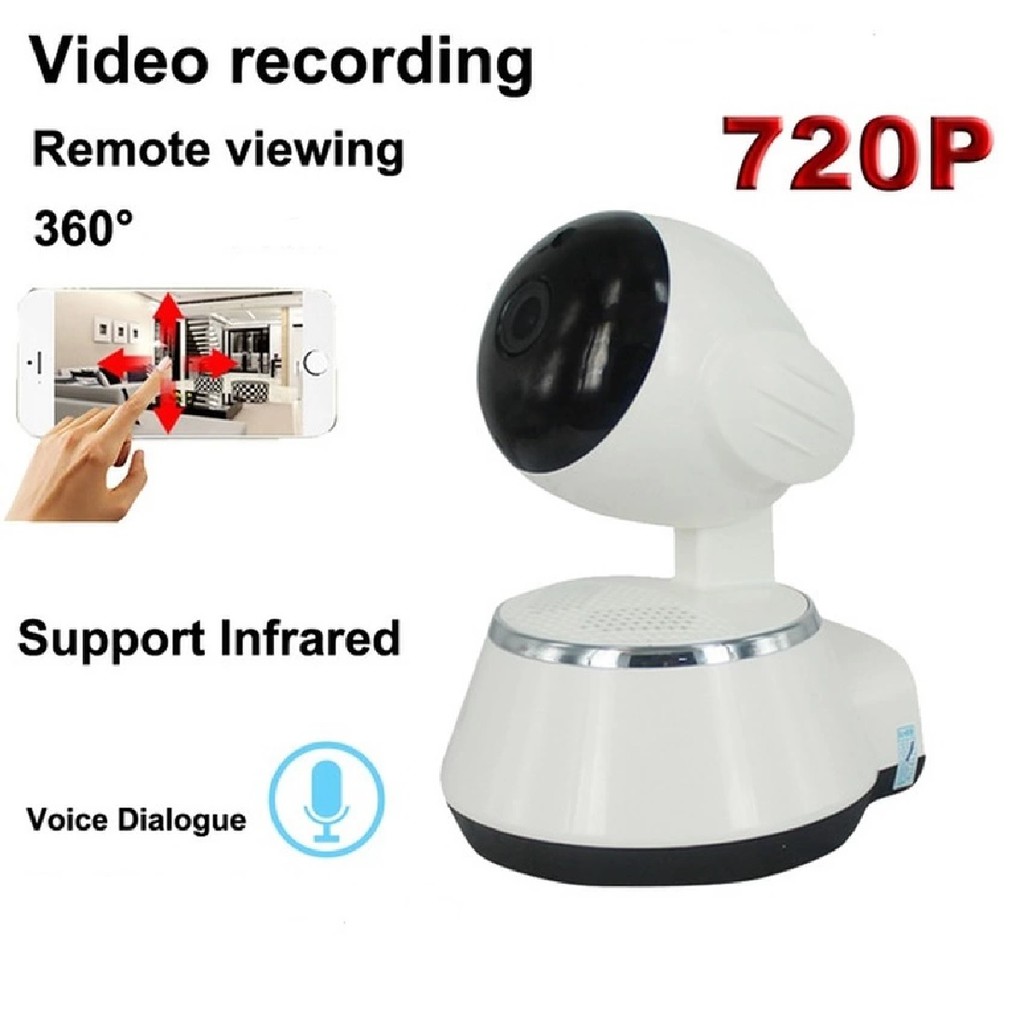 CCTV Q6 IP / QCF FV A1801B 720 P Panoramic Fish Eye 360 Camera Smart Wifi CCTV Camera WIRELESS with 2 Way Audio Motion Sensor Alarm Micro SD IP CAM
